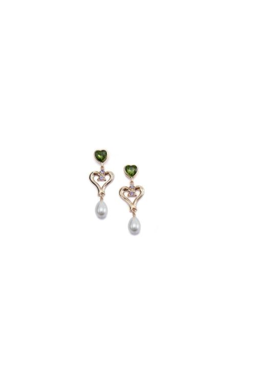 Heart Drop Earrings