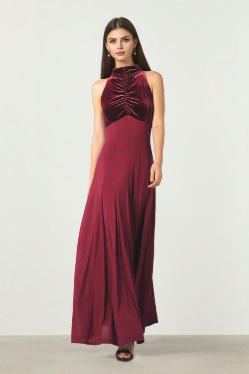 Burgundy Maxi Dress