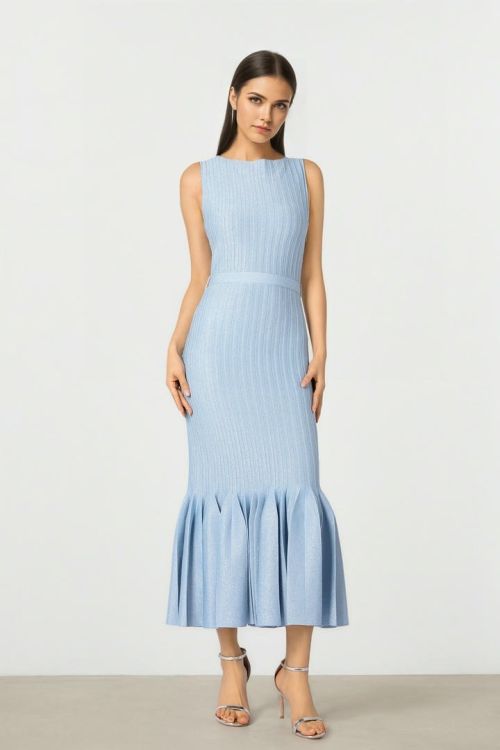 Ruffle Mermaid Knitdress