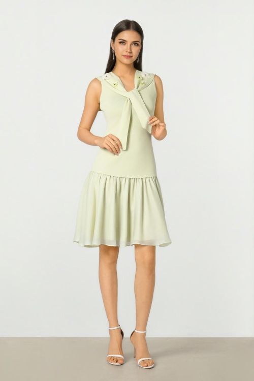 Mint Tieup Knit dress