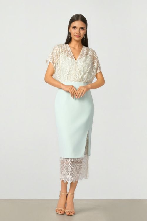 Lace Insert Skirt