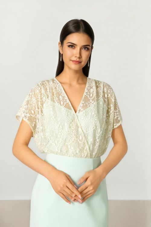 Vneck Lace Top