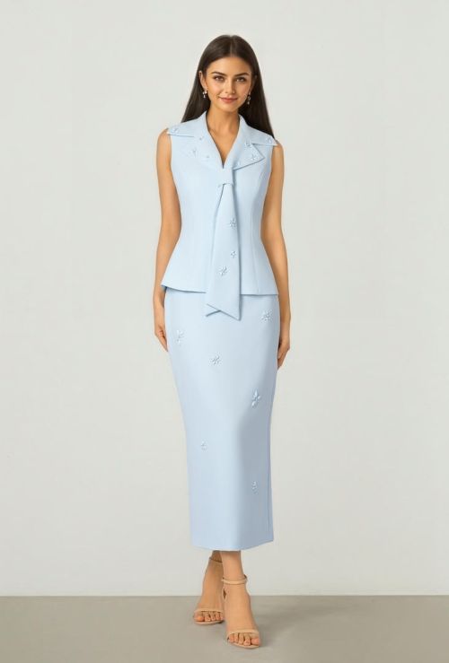 Beaded Pencil Skirt