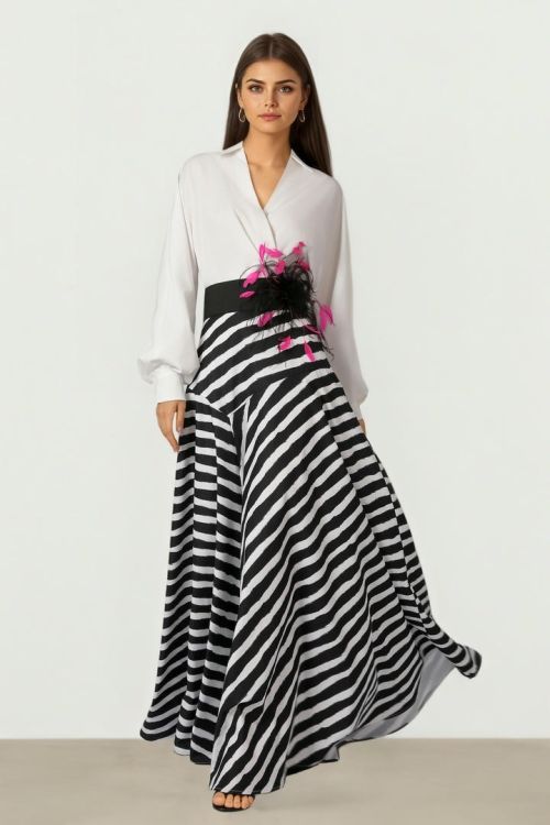 PRINTED LONG SHIRT DRESS