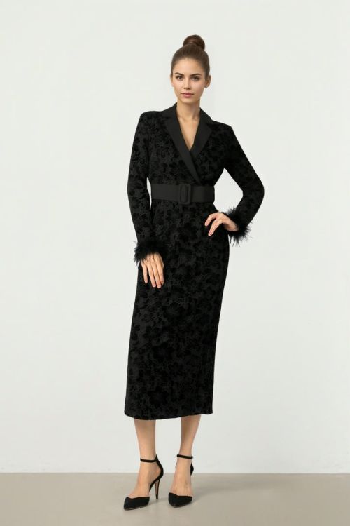 Lace & Fur Dress