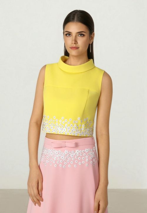 Collar Button Top