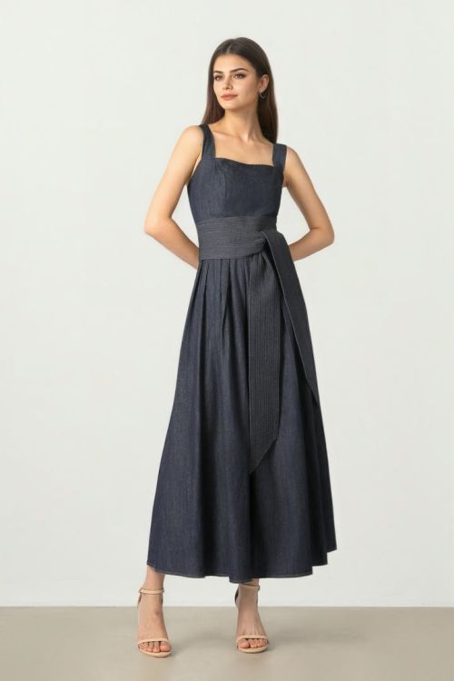 Indigo Denim Midi