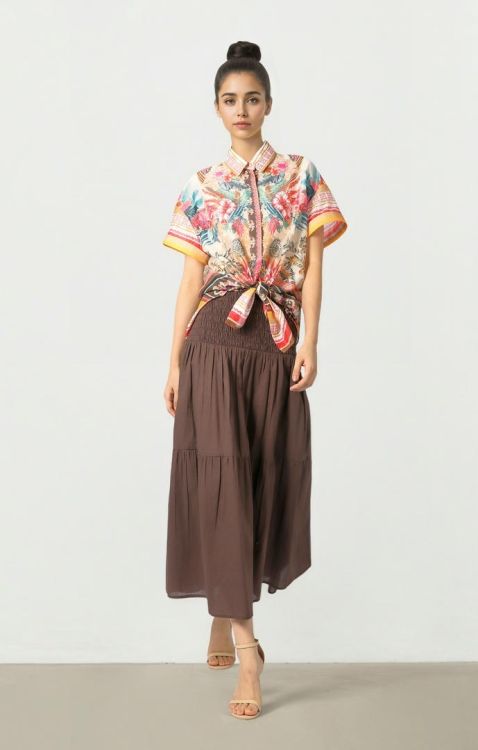 Smocked Waist Skirt
