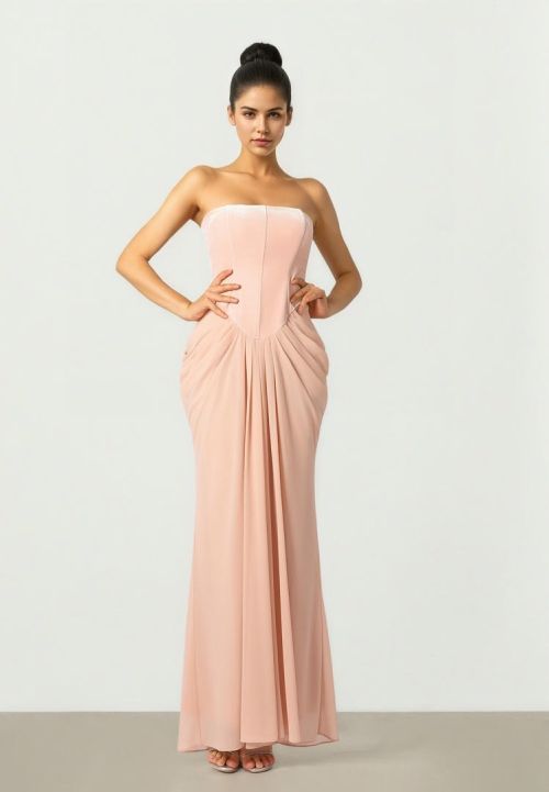 Pastel Pink Maxi Dress