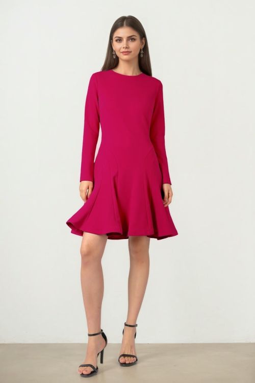 KNEE LENGTH JERSEY DRESS