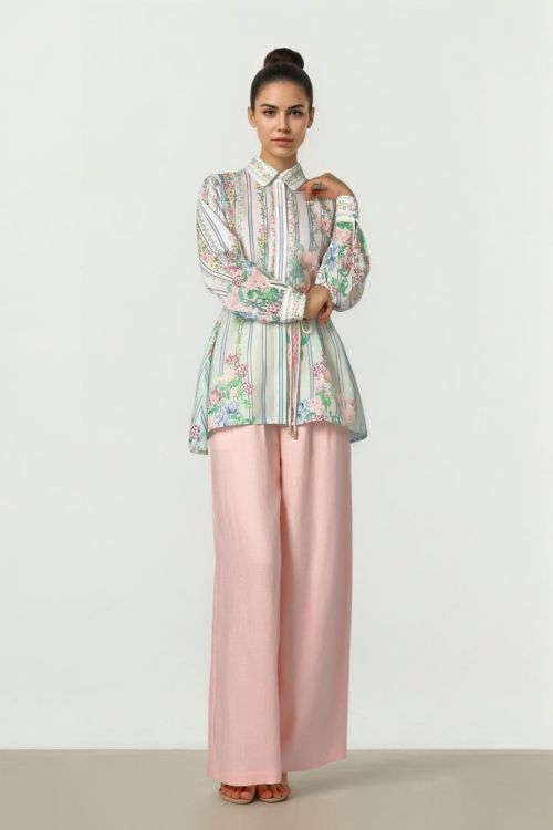 Pink Linen Trousers