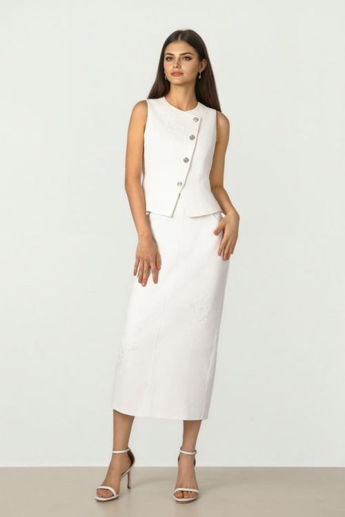 Denim Pencil Skirt