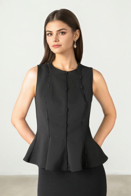 Rounded Neck Top