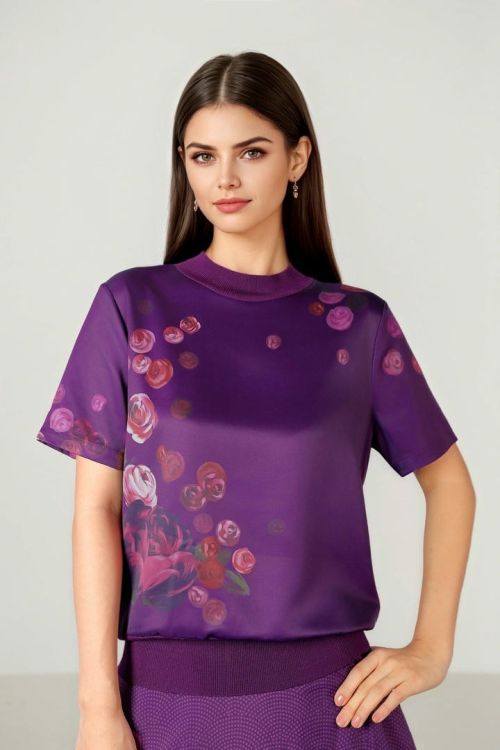 KNITTED PRINTED JUMPER
