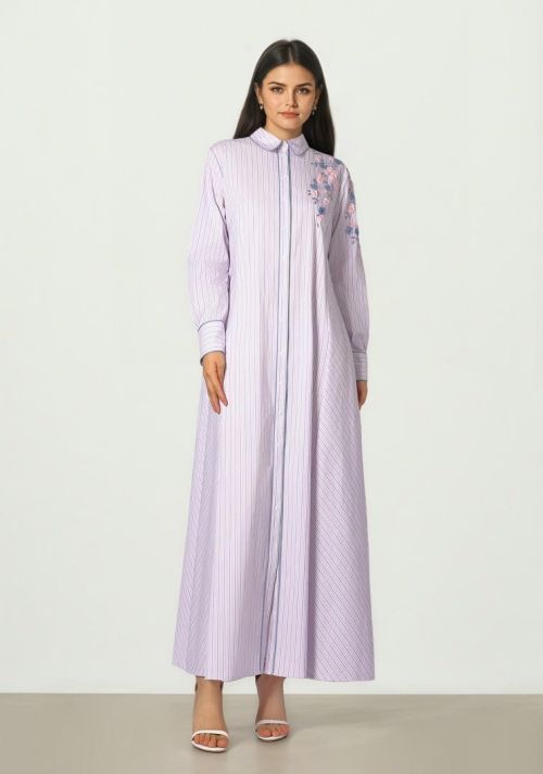 Pink Stripe Kaftan