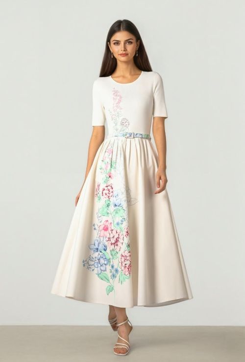 Mixed Texture Dress
