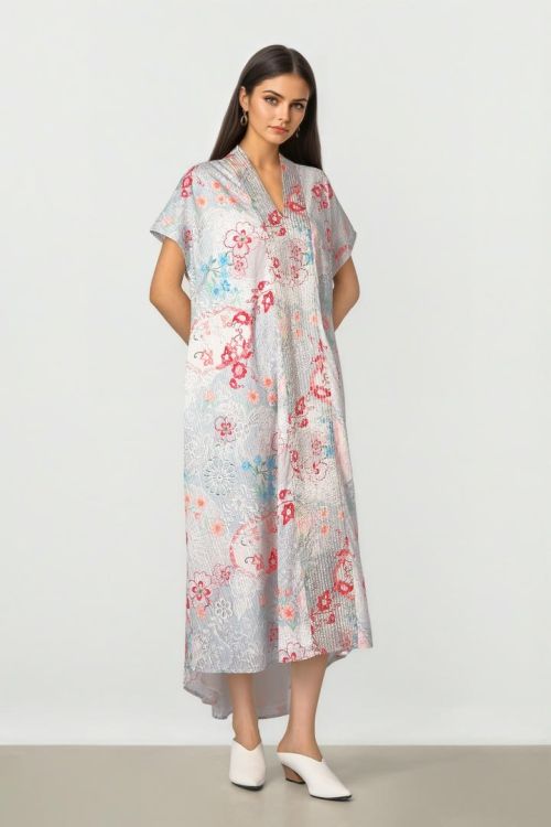 Floral Cotton Kaftan