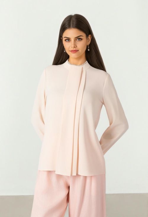 Classic Peach Blouse