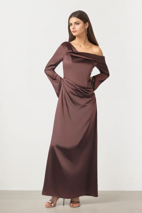 Bronze Drape Dress