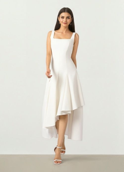 Square Neck Midi dress