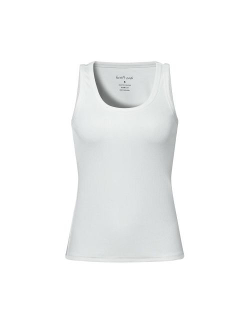 White Solid Tank Top