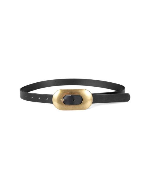 Black Bold Buckle Belt