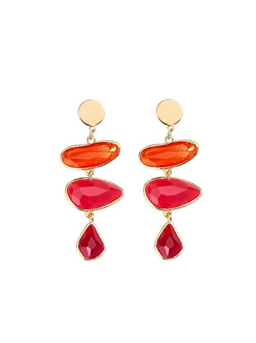 Faux Crystal Drop Earrings