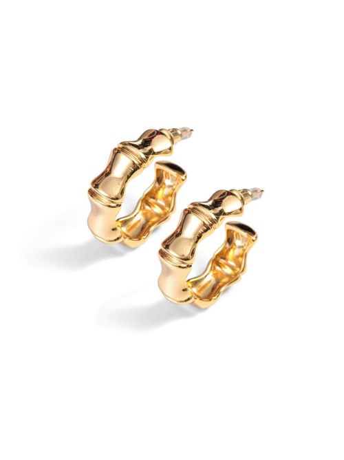 Bamboo Hoop Earrings