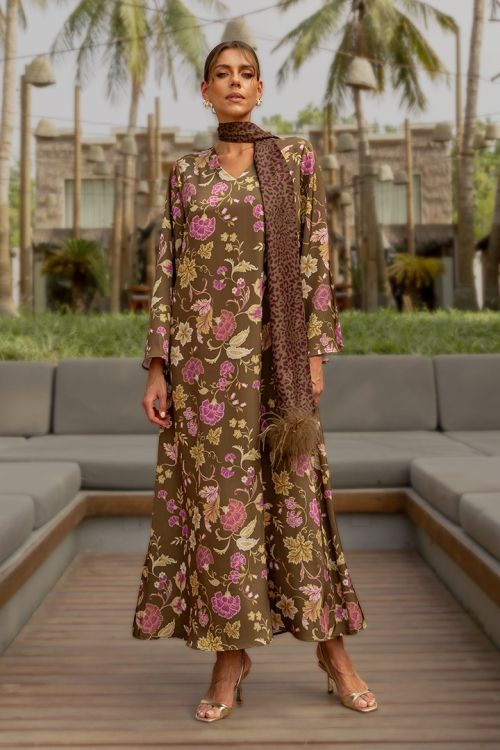 Floral Printed Kaftan