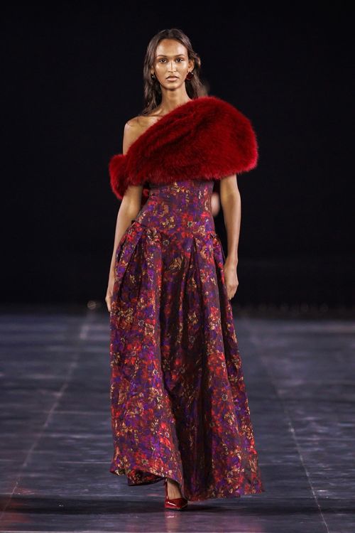 Colorful Brocade Dress