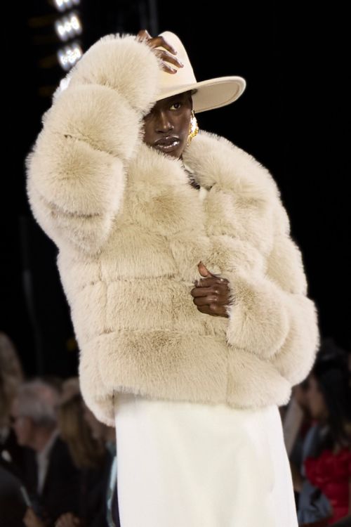 Fur Panel Coat